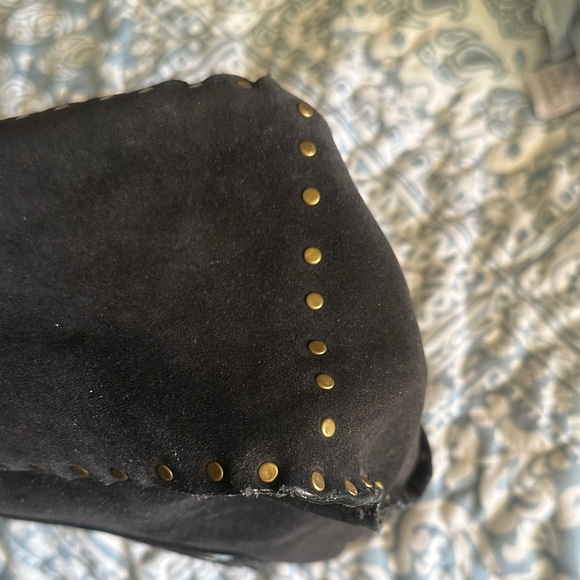 CELINE Black Studded suede  Handbag - Picture 11 of 12